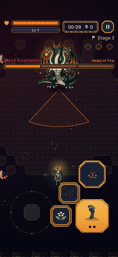 1. Boss fight: Zmey Gorynych in the Burnt Fields